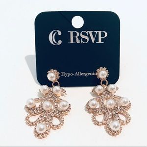 Charming Charlie RSVP Drop Swirl Dangle Earrings